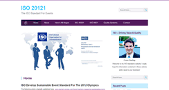 Desktop Screenshot of iso20121.net